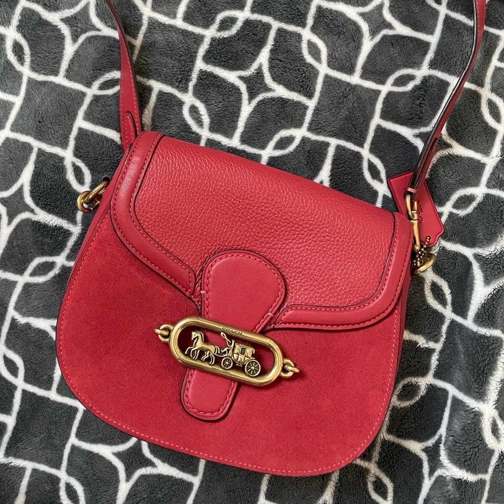 COACH Red Leather Crossbody
